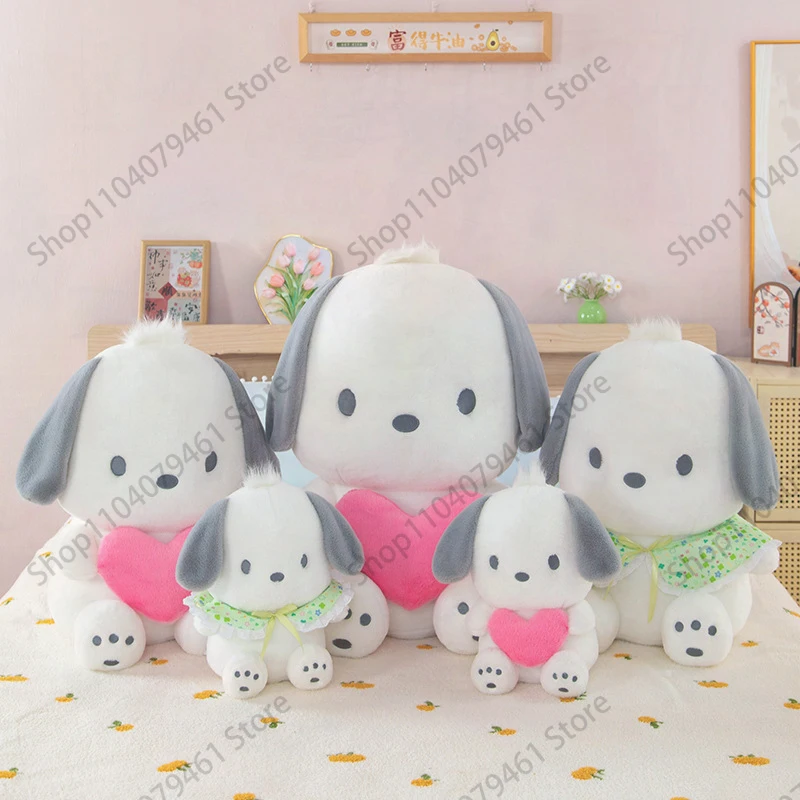 

Плюшевая игрушка-подушка Sanrio Kawaii Pochacco 60 см, вдохновленная милым дизайном щенка, для взрослых и детей, идеальный подарок на день рождения
