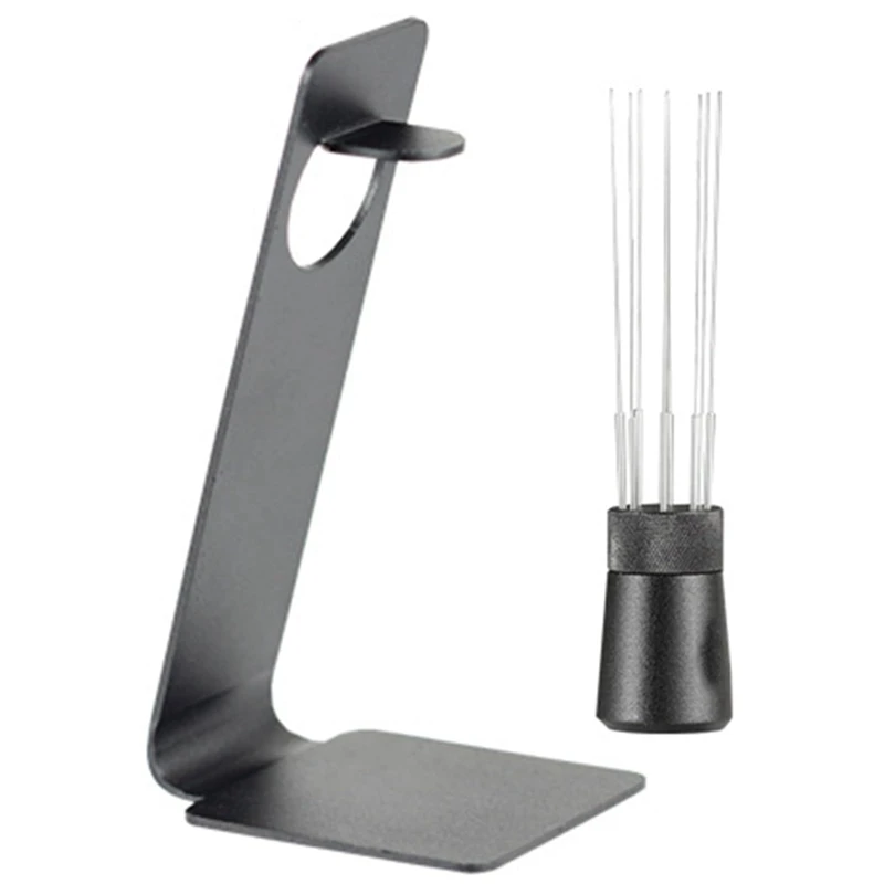Espresso Agulha Distribuidor, Agitador magnético do metal, Ferramenta para o café, Distribuidor de café preto para o local de trabalho, 1Pc