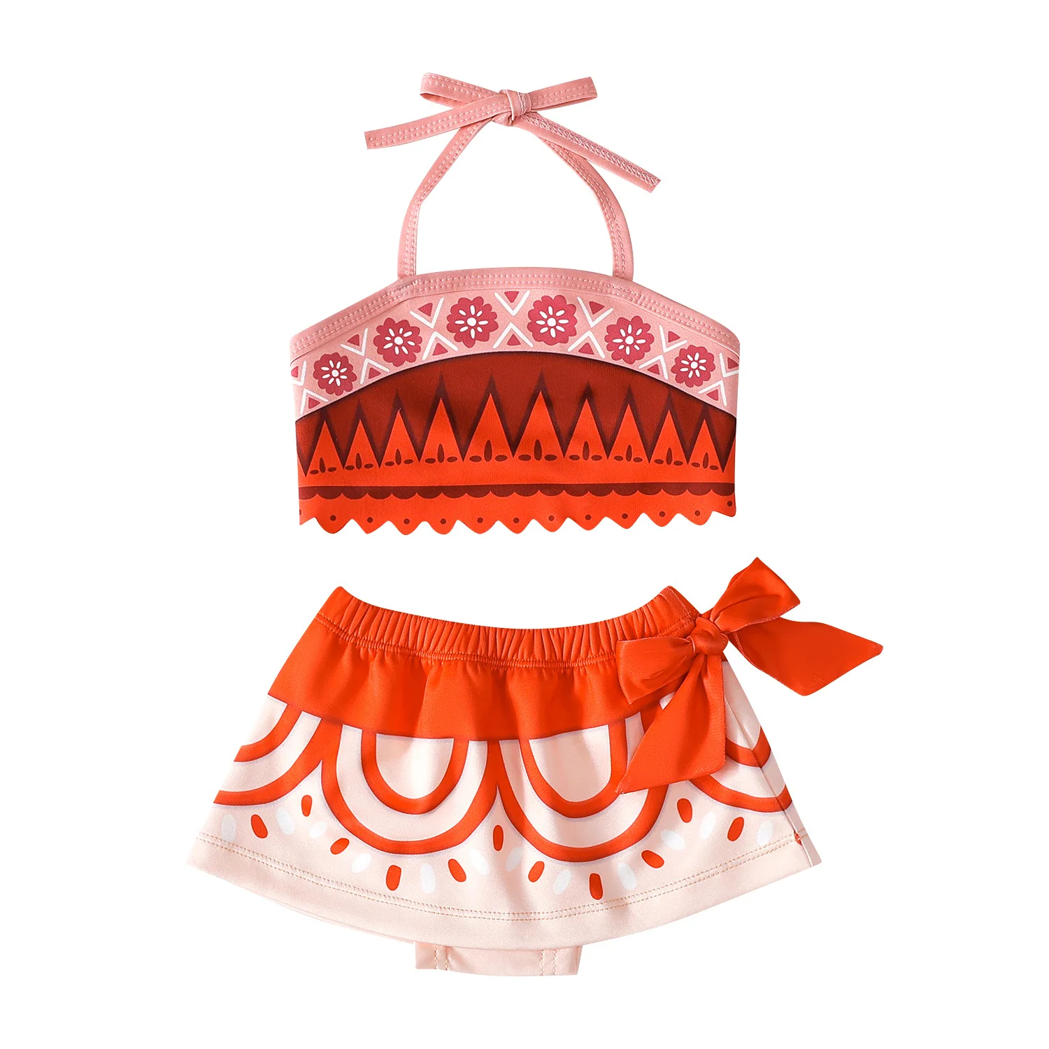 2024 Moana 2 vestido para niñas princesa Vaiana Cosplay carnaval collar mascota cerdo pollo niños fiesta de cumpleaños disfraz
