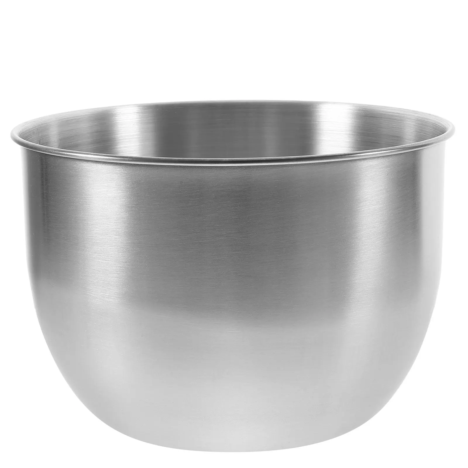 Tazón de mezcla de acero inoxidable con borde enrollado profundo, tazón de mezcla resistente para hornear, para preparar pasteles, galletas, masa, ensaladas, salsas, de gran capacidad