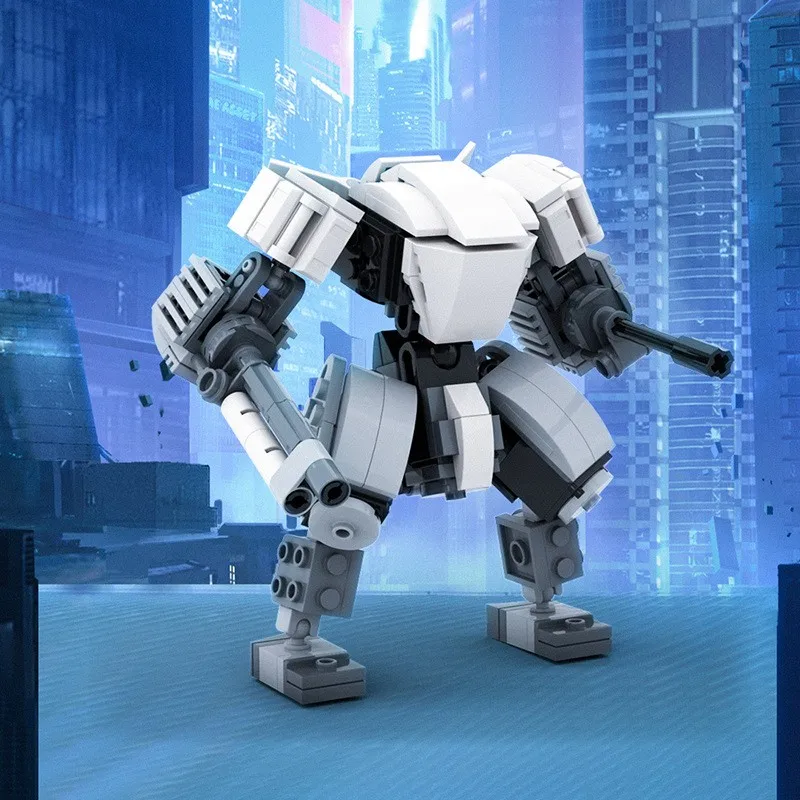 Blocs de construction MOC Mecha articulés, robot de combat avec articulations mobiles, figurine d'action militaire à monter soi-même pour les collectionneurs adultes