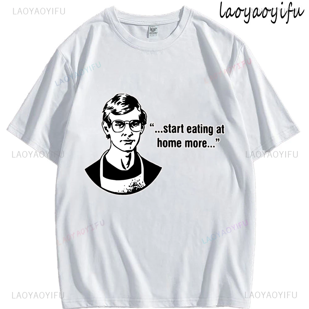 If You Can't Beat Them Eat Them Effrey Dahmer Inspired Fun Humor T-shirt for Men Classic Vintage Short Sleeve Clothing