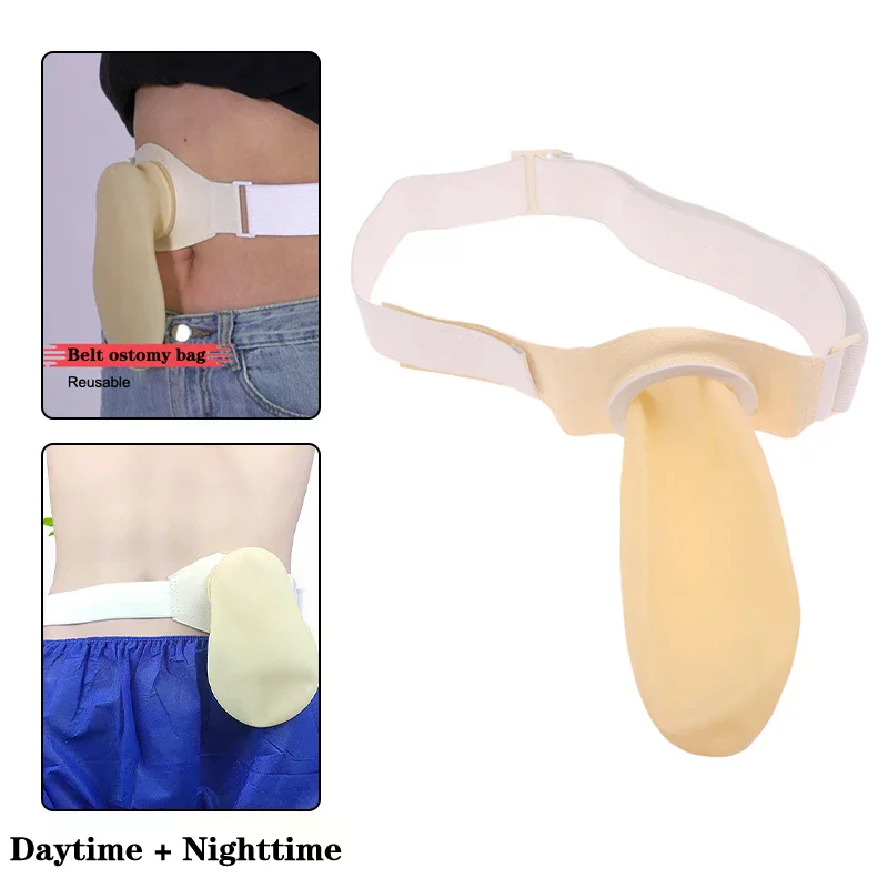 

Silicone Colostomy Bags Ostomy Belt Drainable Urostomy Bag For Colostomy Ileostomy Pouch Stoma Care Supplies