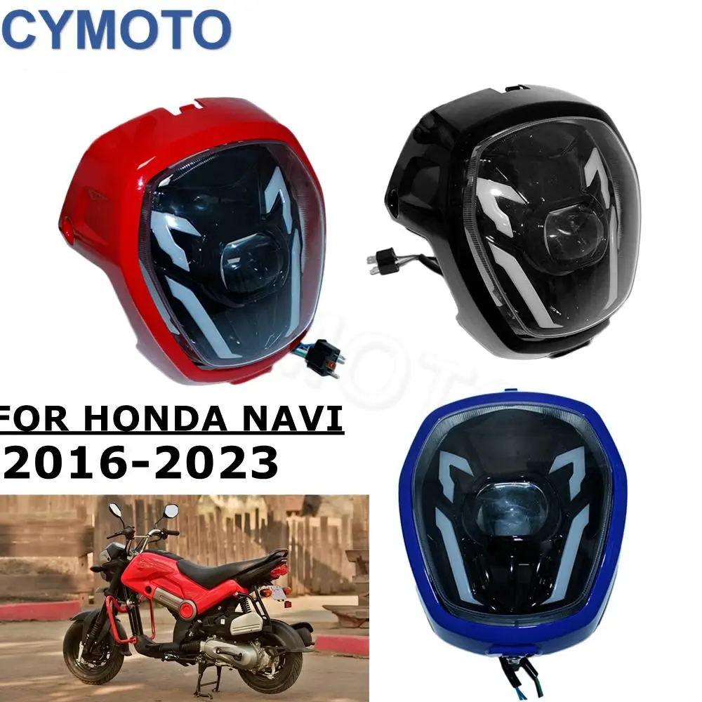 

For Honda 2017-2021 NAVI NVA110B NAVI 110 33110-k74-a01 Motorcycle Headlight Assembly Fairing Red Motorcycle Light