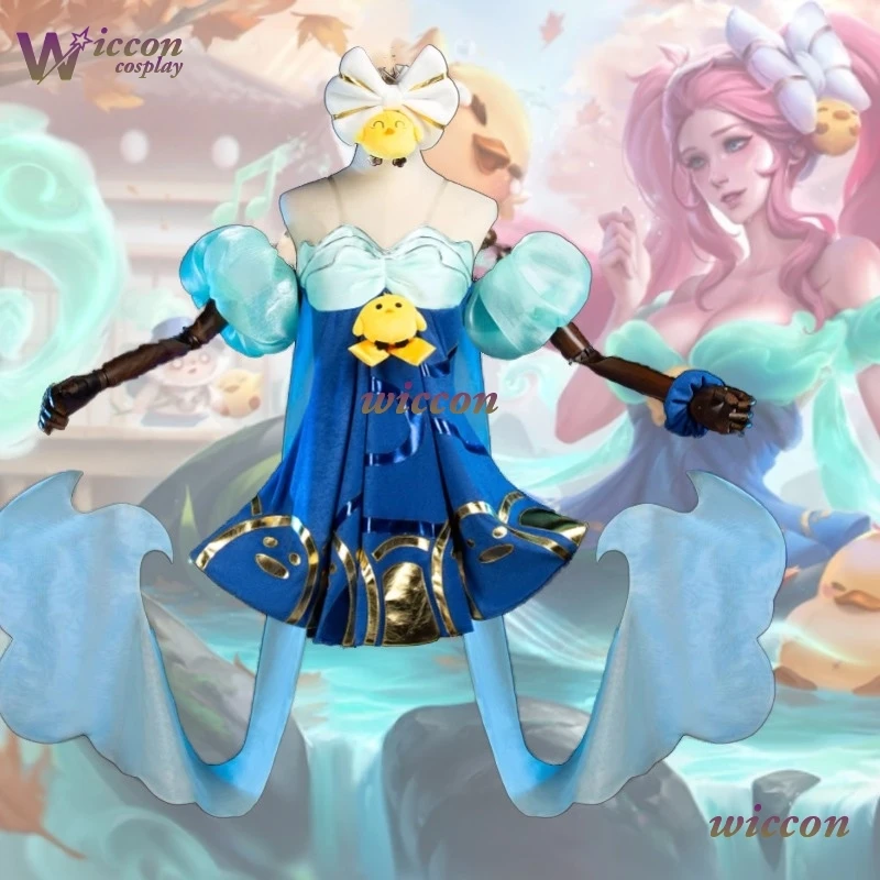 

Sona Buvelle Spirit Blossom Springs Game LoL Sona Cosplay Costume New Skin Sexy Dress Women Halloween Roleplay Clothes