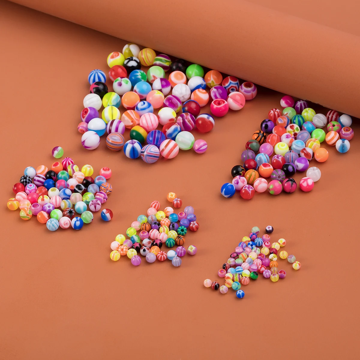 50pcs Random Patterns Piercing Jewelry Replacement Ball Acrylic Belly Tongue Lip Eyebrow Ear Cartilage Body Jewelry  Accessories