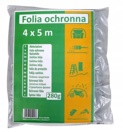 280g 4x5m bouw beschermende verffilm