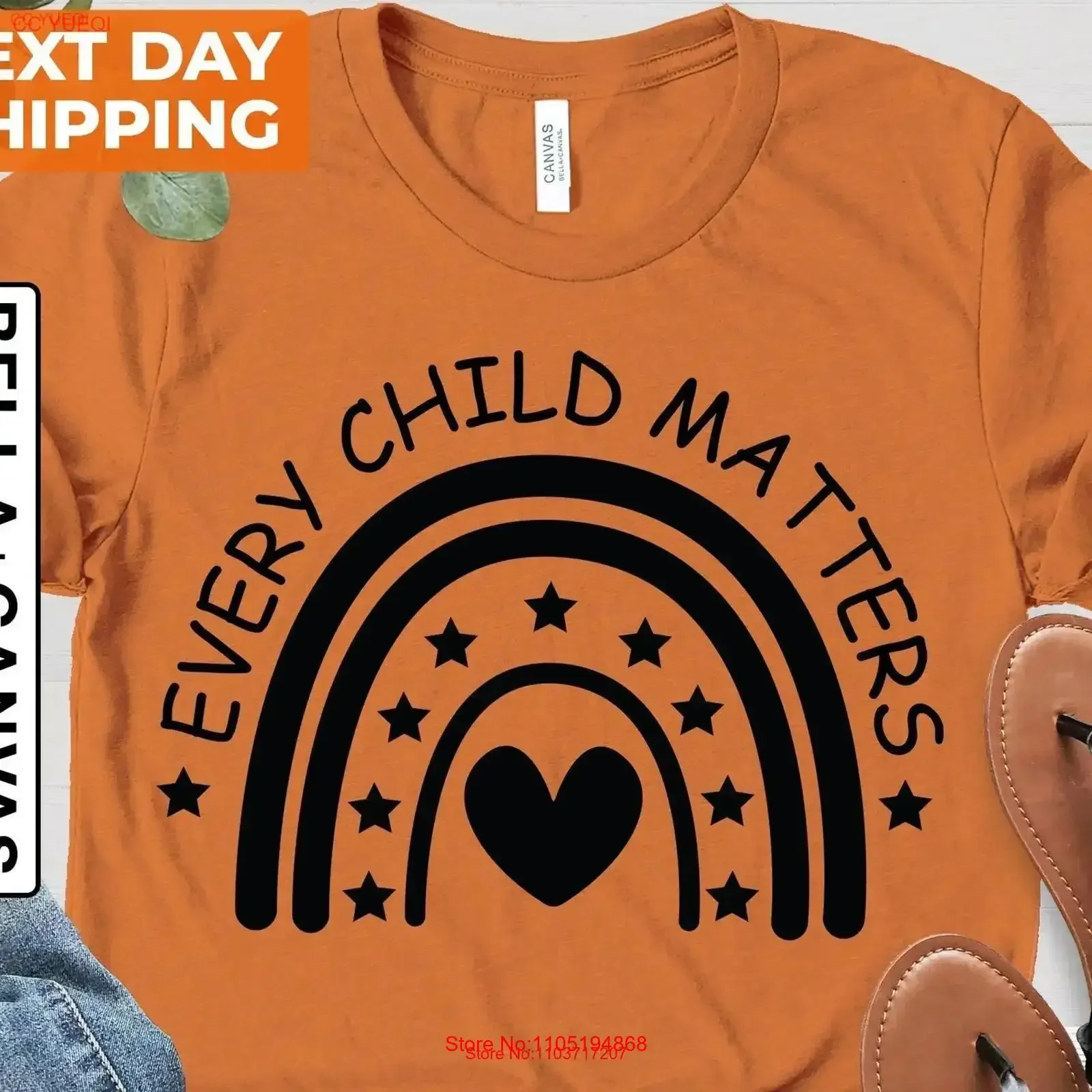 Every Child Matters Orange T Shirt Kids Matter Awareness Equality vintage Washed graphic Stretched fashion Soft Breathable