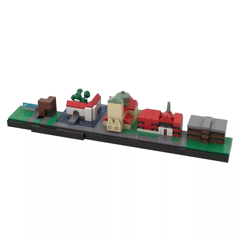 Bricklink Deutschland Ruhr Industrial Base City Skyline Haus Architektur Street View Sets Hamburg Hagen Hamm Bausteine Spielzeug 7