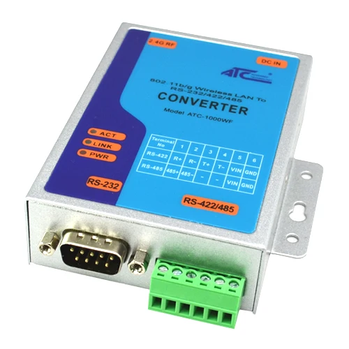 Conversor Wi-Fi para RS-232/422/485 com página web (ATC-1000WF)
