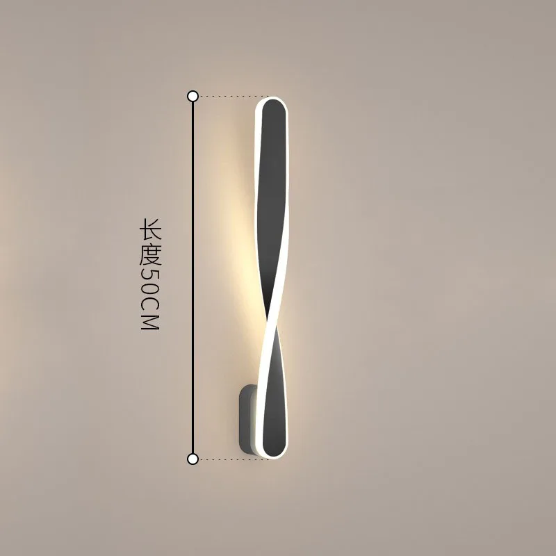 (WECUS) Modern Nordic Spiral Wall Lights, Creative Twist Wall Lamp, Designer-Specific, Suitable For High-End Decoration