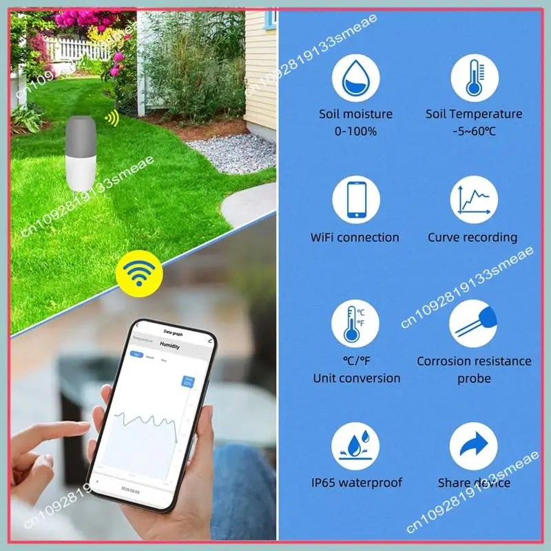

N94R измеритель температуры и влажности почвы, датчик температуры и влажности почвы для теплиц, посадки фруктового сада