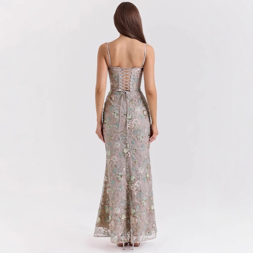 Vestido camisola Sexy de fiesta de corte bajo con espalda descubierta para primavera y verano, vestido de noche elegante ajustado suave y fresco para Festival de Música en la playa