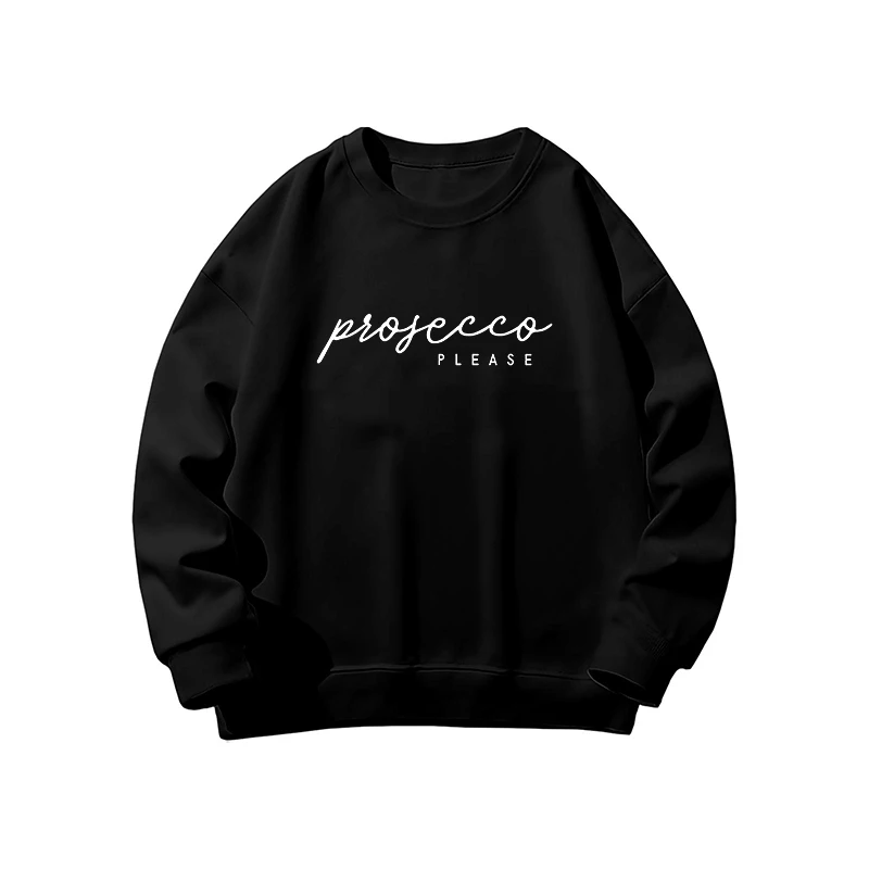 秋冬快適なパーカープロセッコ服女性の男性グラフィックカジュアルクルーネック半袖プルオーバースウェットシャツ 2026