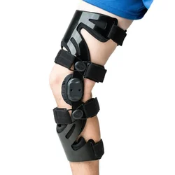 Hinged Knee Support Brace for ACL, MCL, PCL, Ligament Sports Injuries, Meniscus Tear, Knee Joint Pain with Side Stabilizers