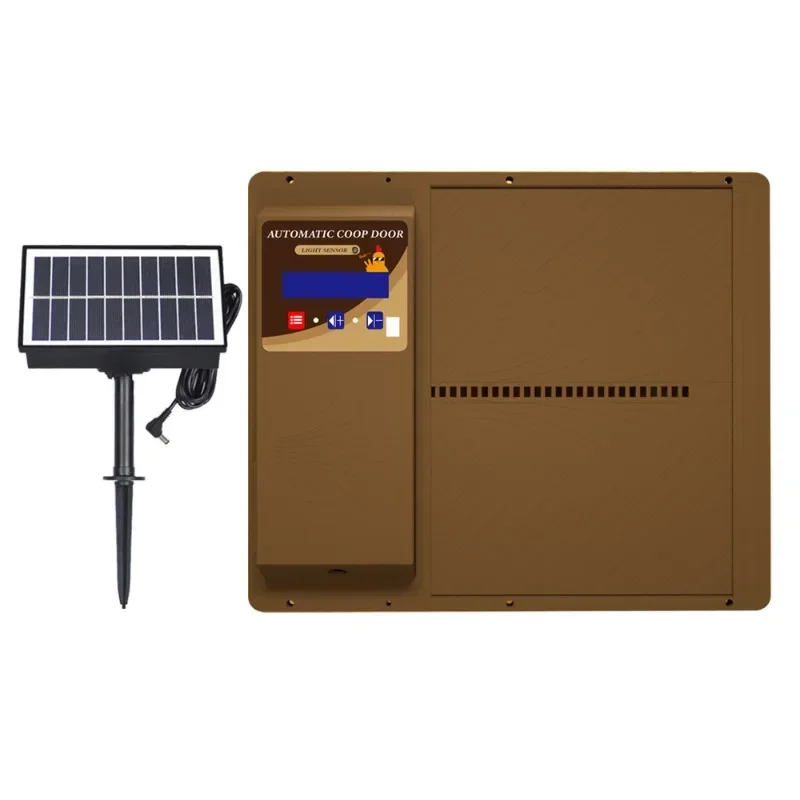 Remote control chicken coop door, aluminum timing anti-pinch chicken coop door
