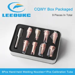 SUP Box Packaged 8Pcs Hand-held Welding Nozzles And 1Pcs Calibration Tube For Handheld Welding Machine