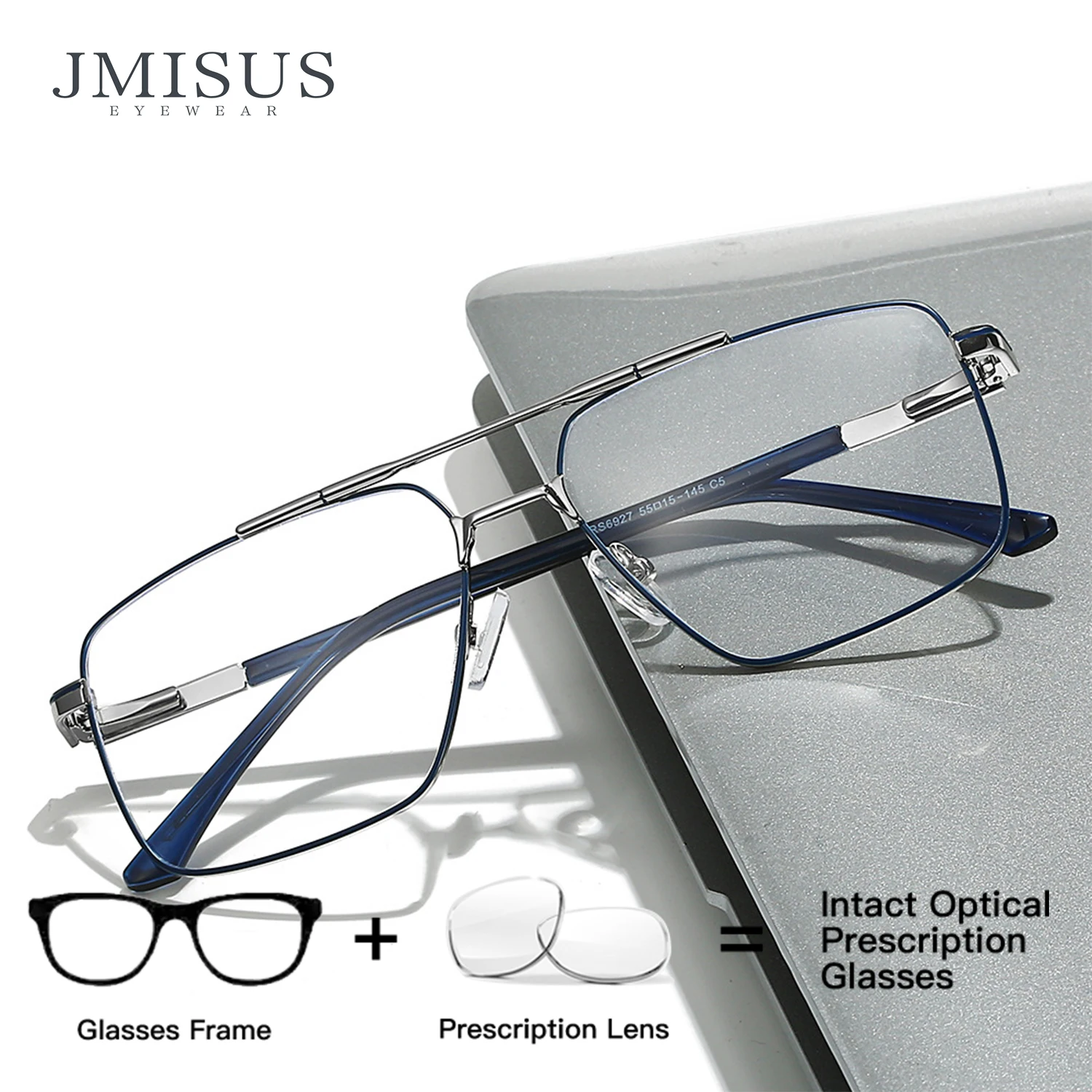 

JMISUS Fashion Aviator Progressive Prescription Eyewear High-quality Metal Pilot Myopia Glasses Man Optical Eyeglasses