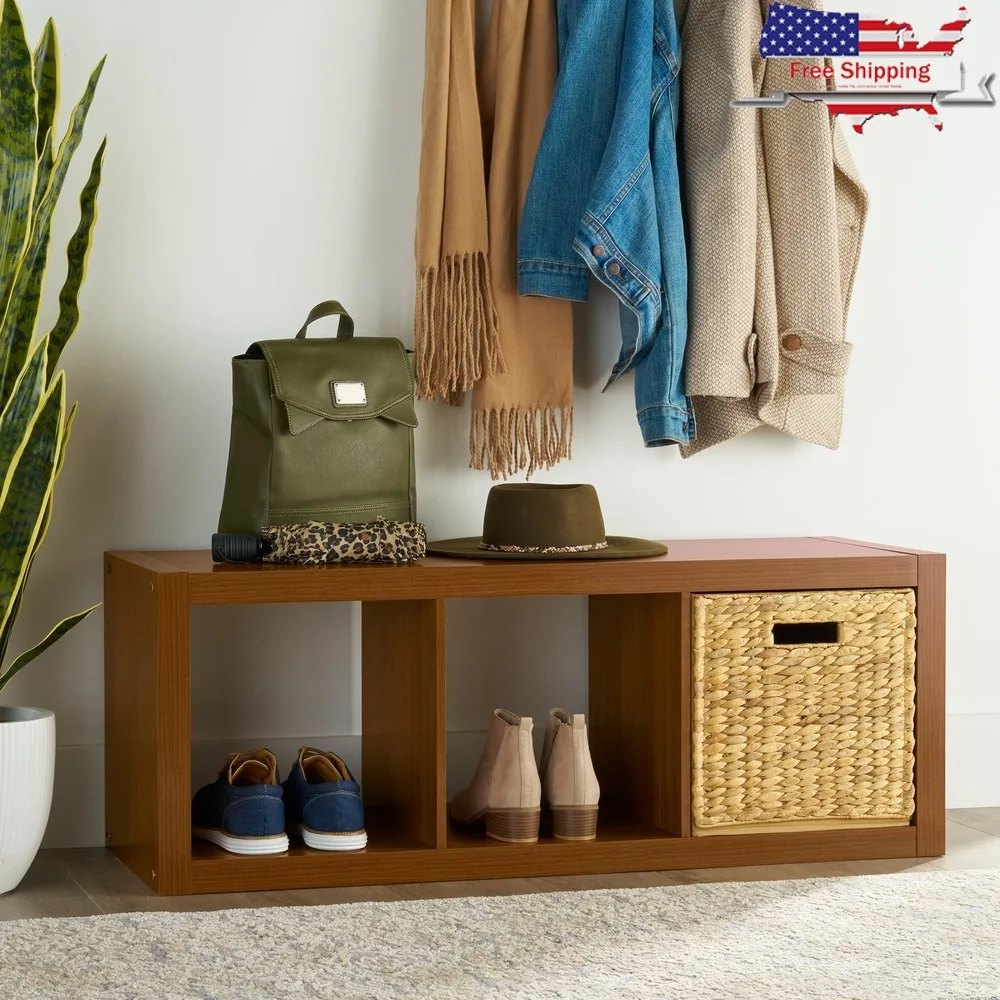 

3 Cube Storage Organizer Modern Open Back Bookcase Versatile Design Wall Mountable Display Unit Office Living Room Bedroom
