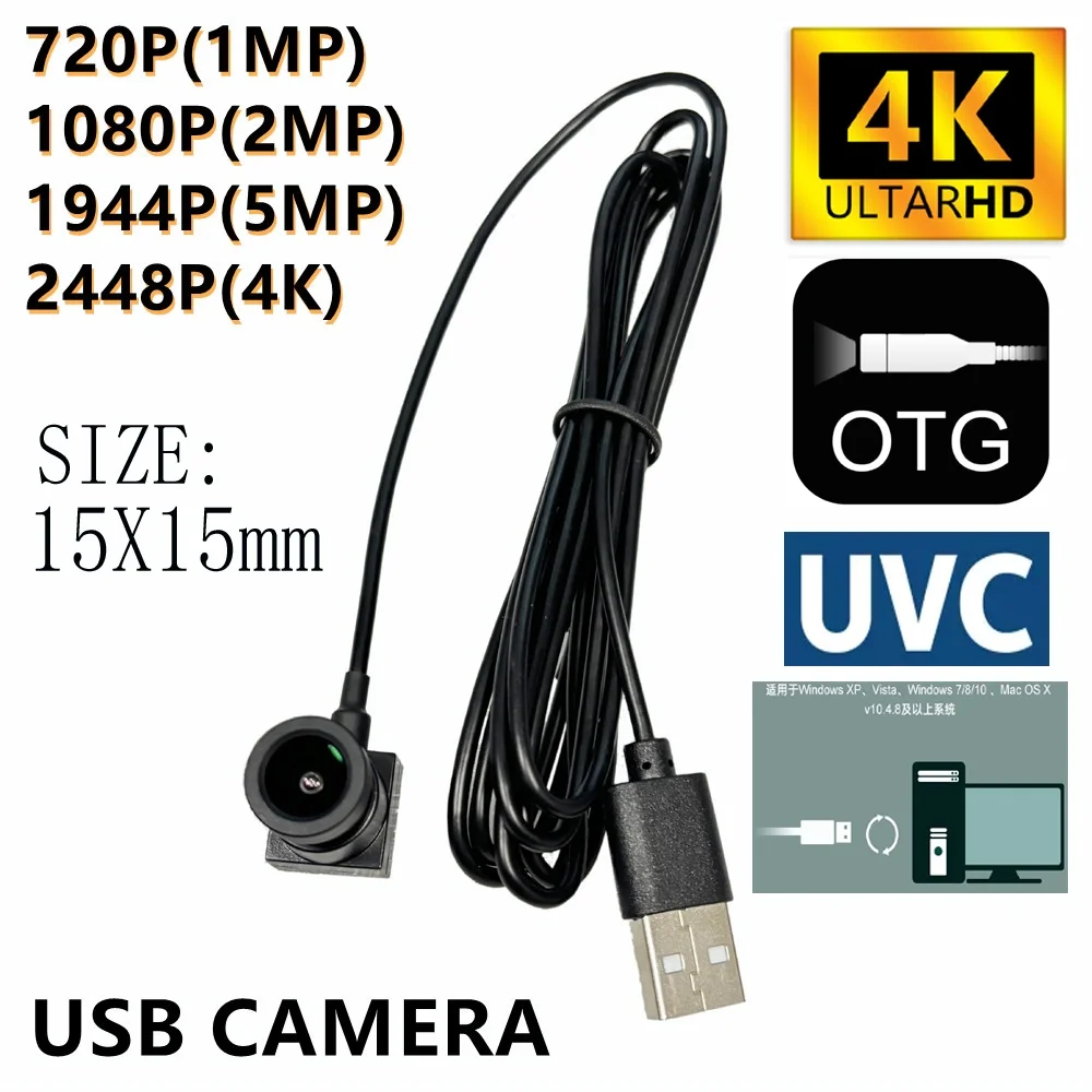 4K 8MP 5MP 1080P IMX179 Full HD USB กล้องโมดูล MJPEG ความเร็วสูง Mini กล้องวงจรปิด Linux UVC Android เว็บแคมการเฝ้าระวังกล้อง