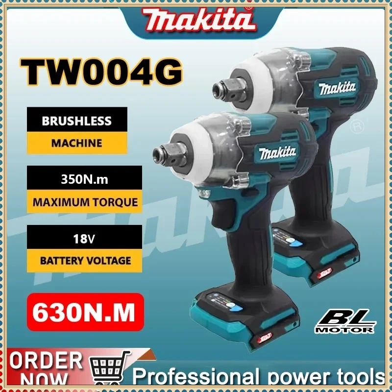 

Makita TW004G 630N.m Brushless Cordless Screwdriver Rechargable Drill Driver For 18V Battery Power Tool