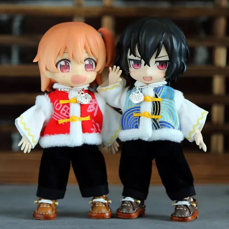 

Snail 1/12 12 Points Ob11 Doll Clothes BJD Tang Style New Year's Costume Set Model Accessories In Stock