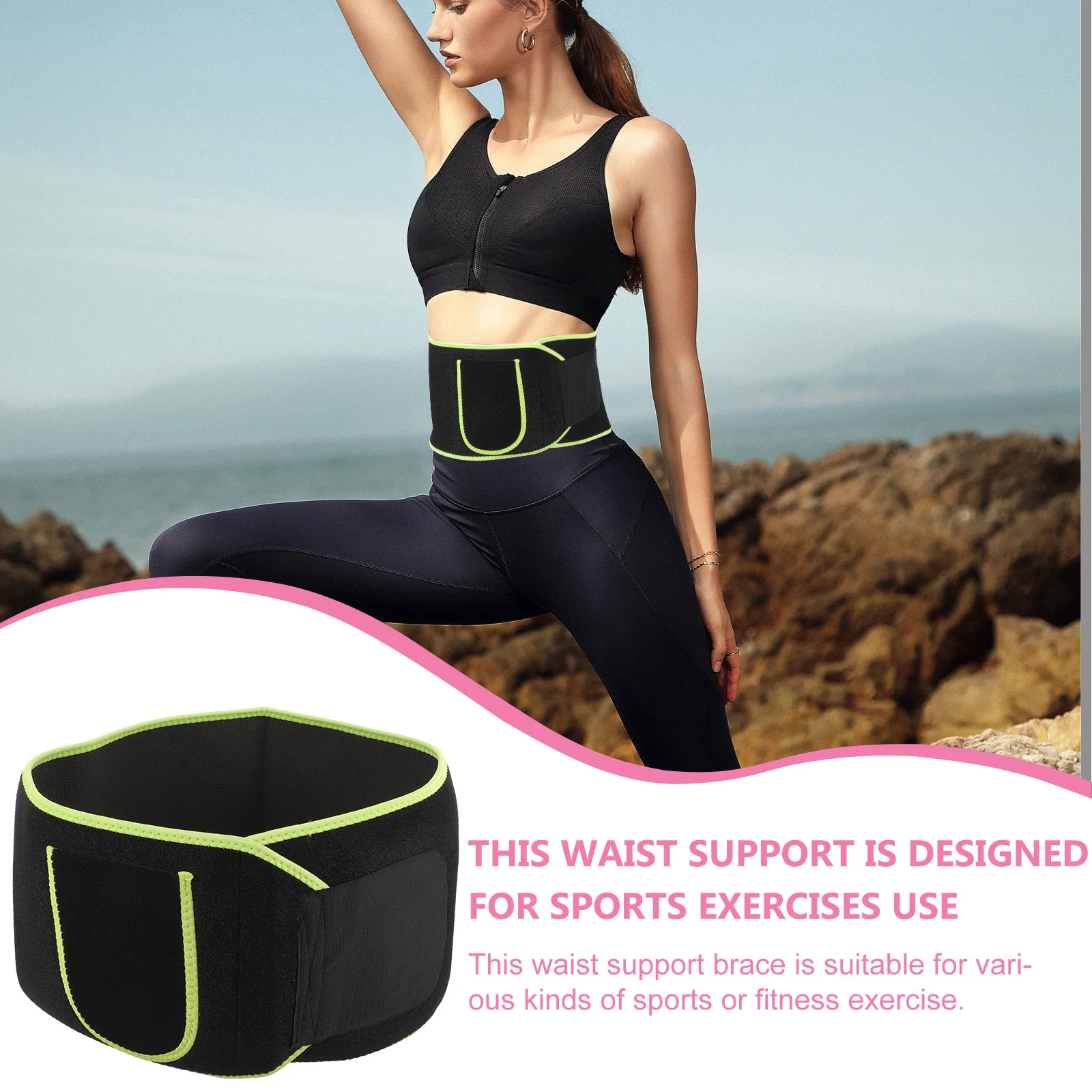 

Premium Waist Support Belt Back Pain Relief Fitness Bodybuilding Belt Breathable Lumbar Brace Strong Durable Support For Men
