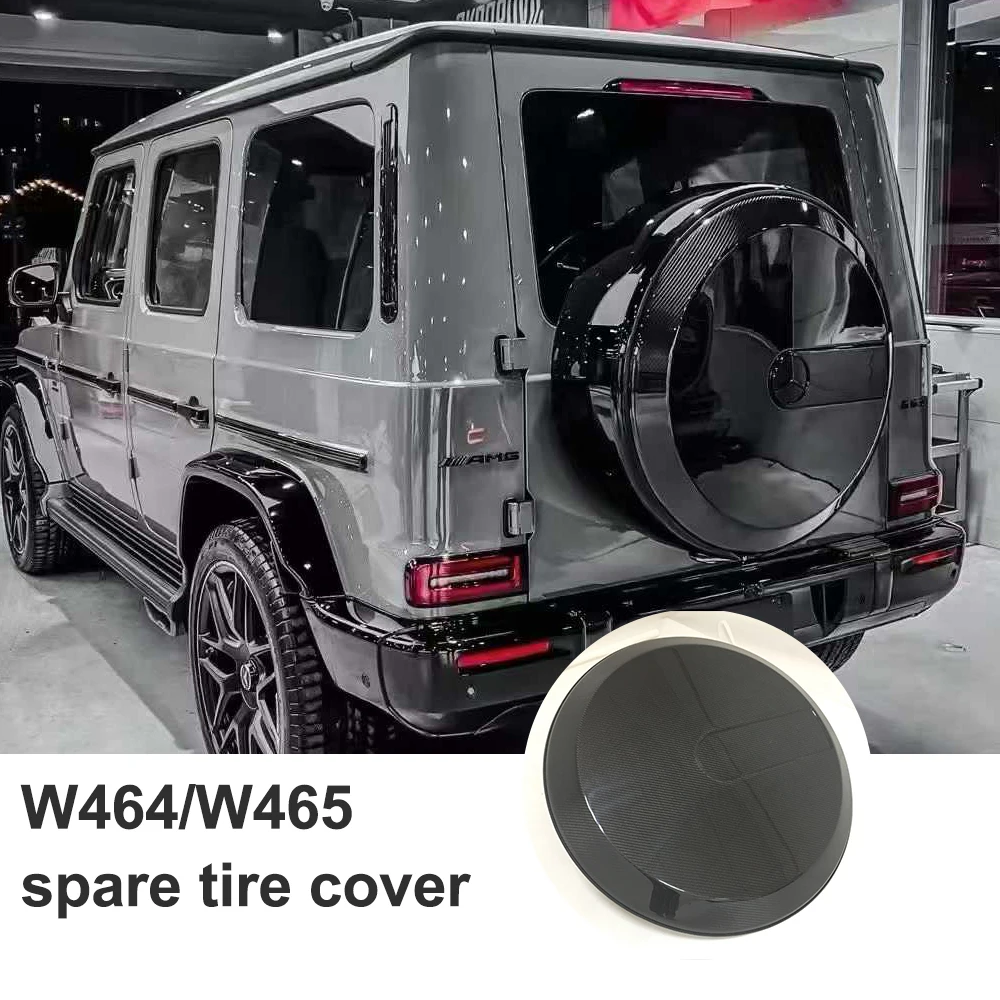 

For Benz G-Class W463 W464 W465 G500 G550 G63 Dry Carbon Fiber Spare Tire Cover Tire Protective Cover For G Wagon