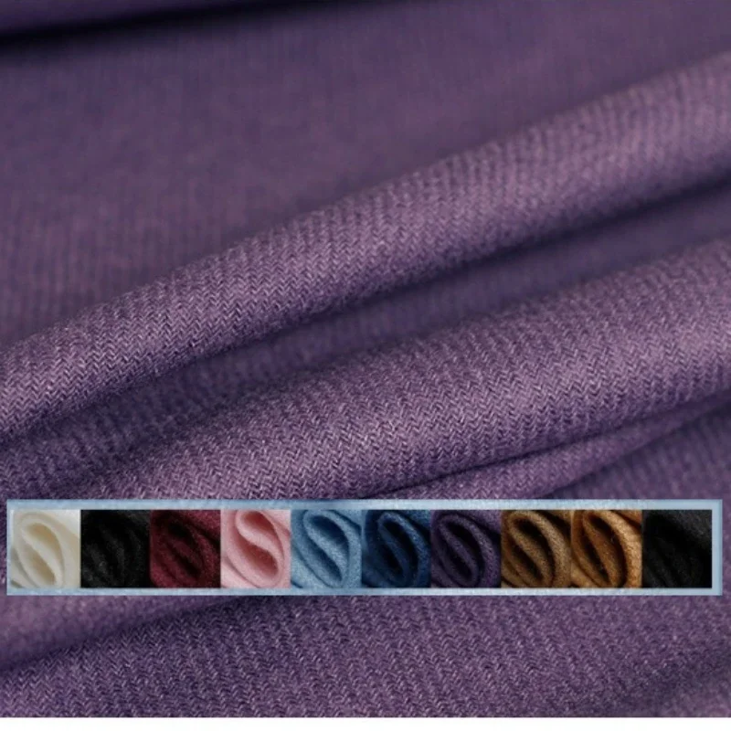 

Wool Yarn Dyed Twill Flannel Fabric Brand Fashion Design Autumn Winter Soft Cloth Diy Sewing by the Meter Wholesale Material