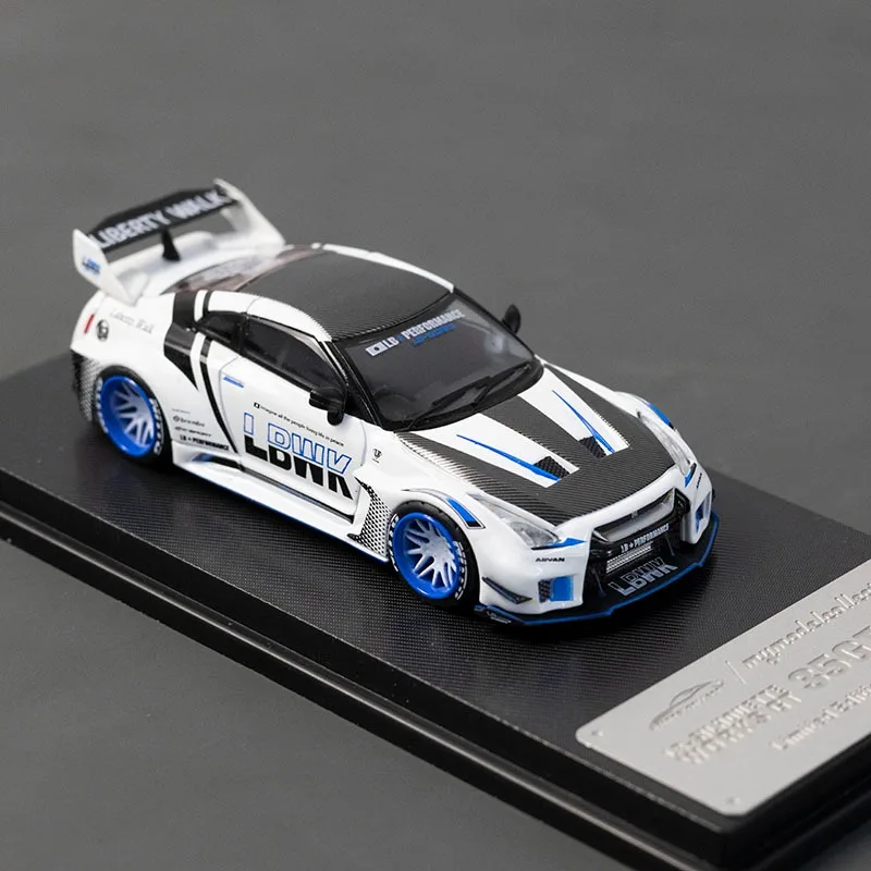 MC 1/64 GT-R R35 LB Legierung Kraftfahrzeug Spielzeug Druckguss Metall Modell Sammlung Junge Weihnachtsgeschenke