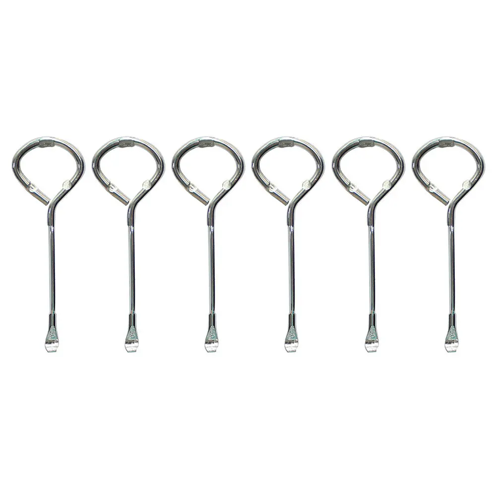 

6pcs Can Tool Paint Can Opener Heavy Duty Steel Iron Rustproof High Hardness Durable Lid Opener For Paint Buckets Cans Opening