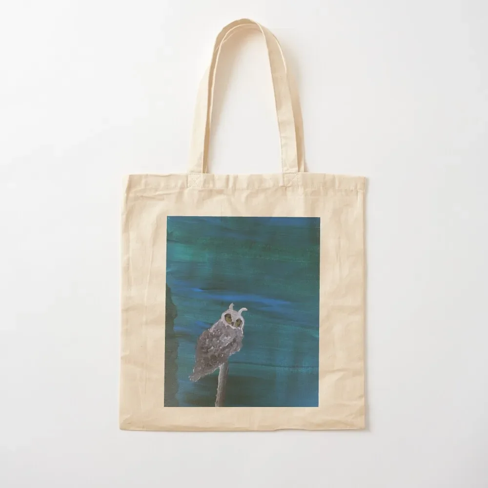 Owl Perched at Twilight Tote Bag canvas bags shopping cart bags Tote Bag