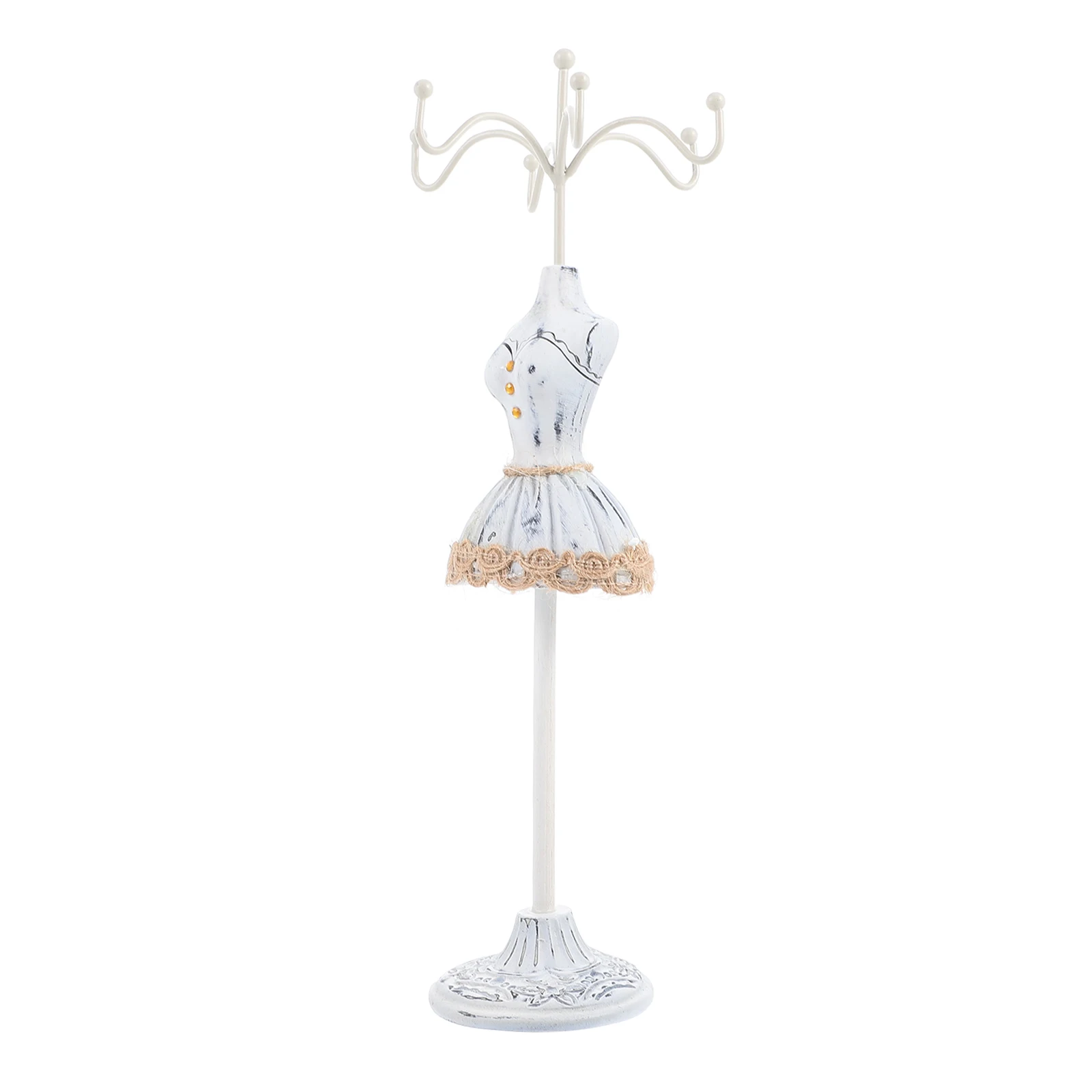 

Rotating Necklace Rack Accessories Organizer Shelf Earrings Display Stand Jewelry Organizer Earring Holder Exquisite Jewelry