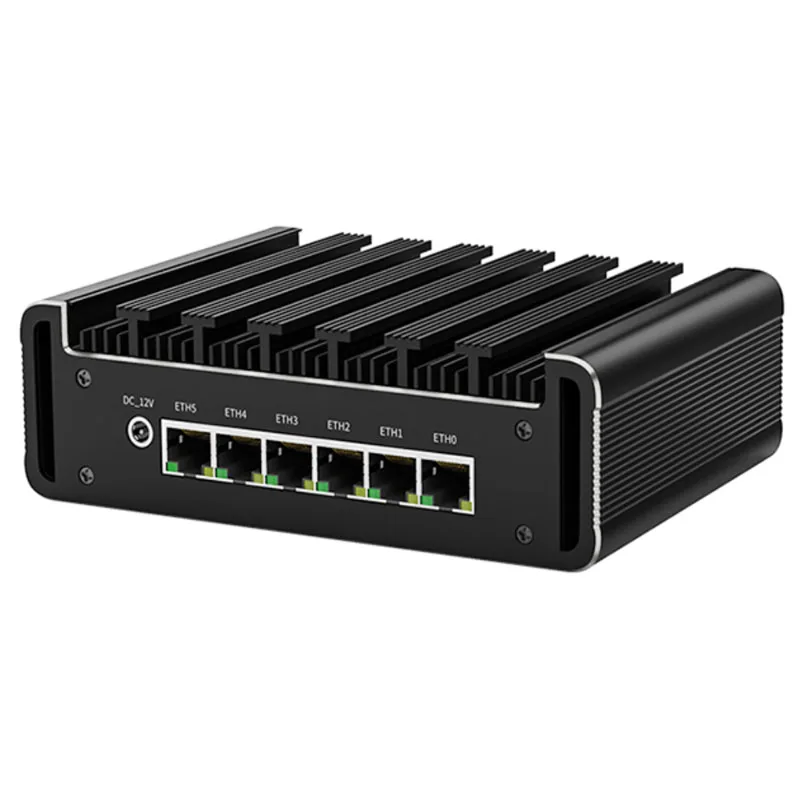 Firewall Router 12th Gen Intel N100 8505 6 x i226-V 2.5G Lan Fanless Mini PC DDR5 DP HD pfSense OPNsense Router PC Proxmox