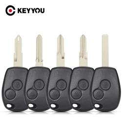 KEYYOU 10pcs Key Case For Renault Megane Modus Espace Laguna Duster Logan DACIA Sandero Fluence Clio Kango For NISSAN ALMERA