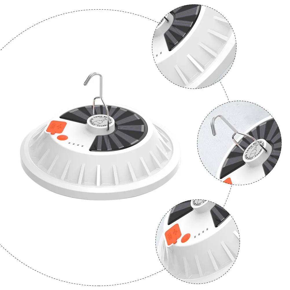 Camping Solar Light 1Pcs Multi-Functional Portable Emergency Lamp for Hiking Fishing Reading Remote Control Lightweight