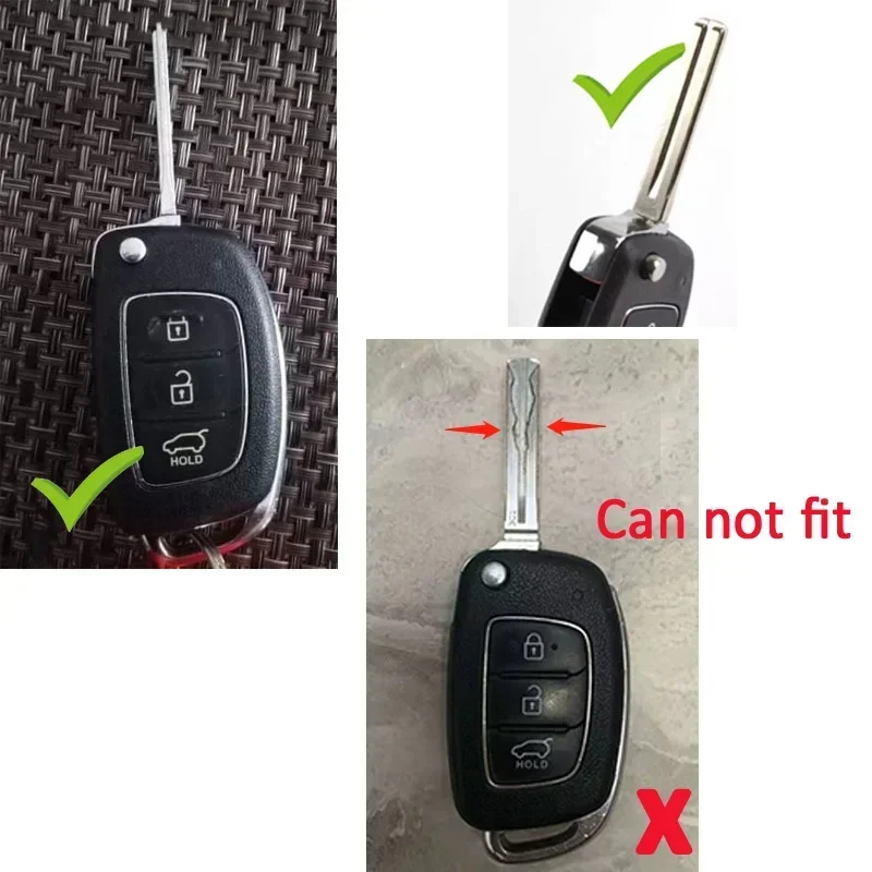 Key Case for Hyundai Tucson Creta Ix25 I10 I20 I30 Verna Mistra Elantra Santa Fe Key Cover Fob Shell Protector Accessories