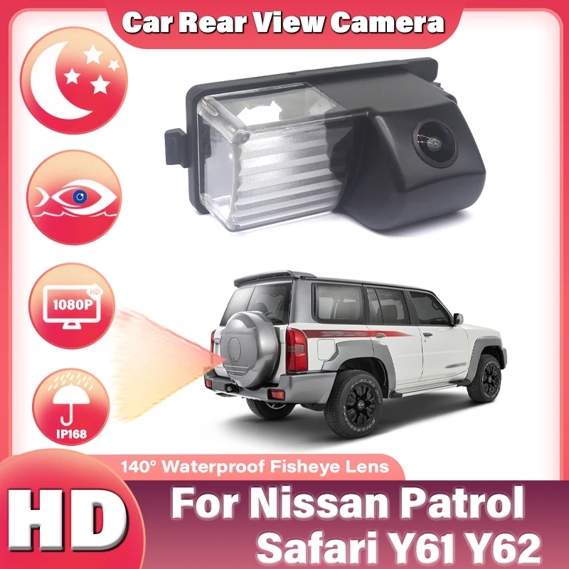 Car Back up Rear View Camera For Nissan Patrol Safari Y61 Y62 CCD Full HD Night Vision Reversing Camera high quality RCA