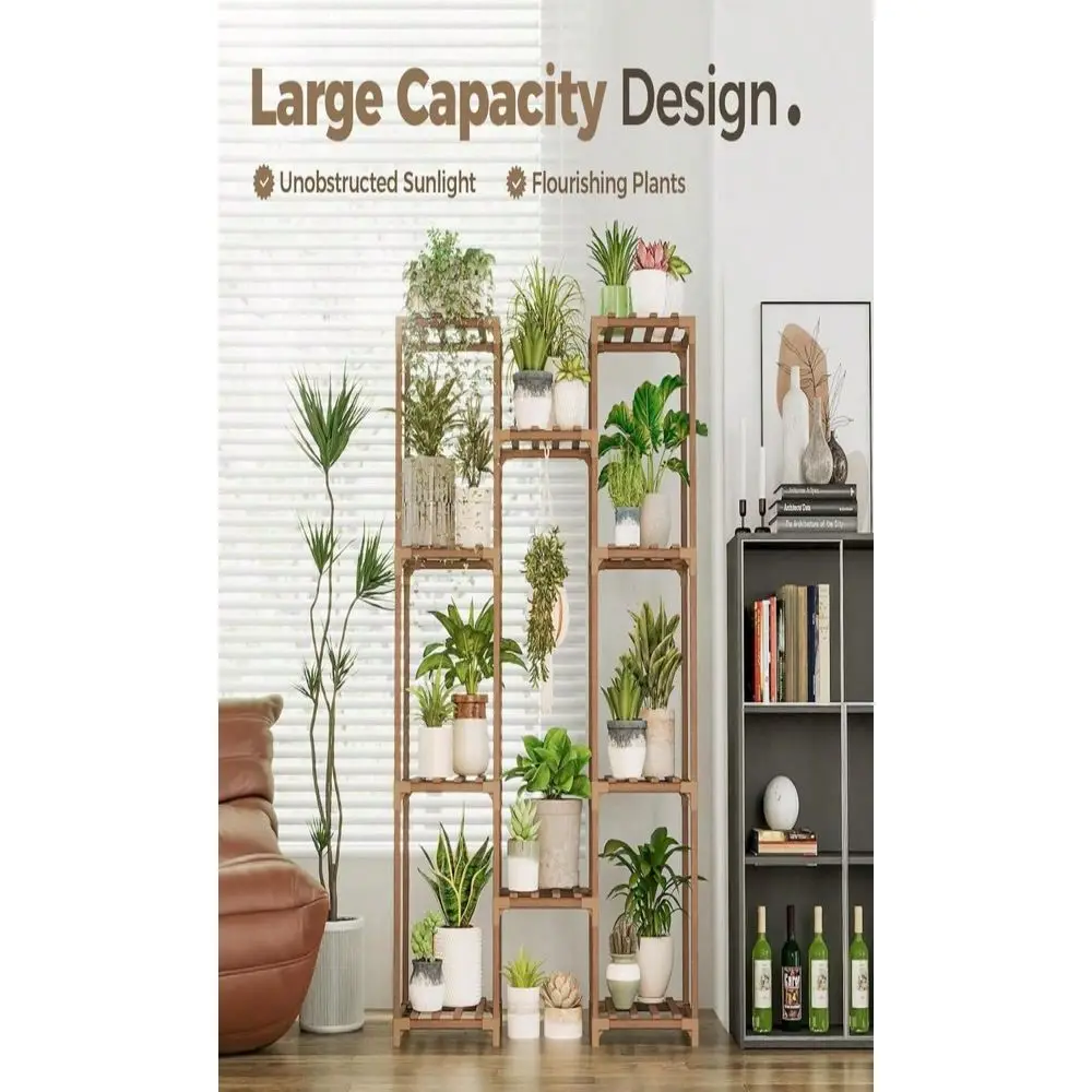 

Plant Stand Indoor Outdoor Tall Plant Shelf For Multiple Plants Pots Wood Flower Stand Large Flower Holder For Living Room Pat