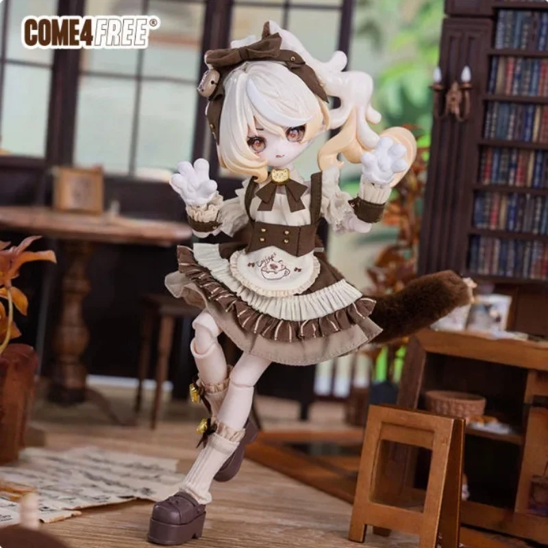 Come4free Minty 1/8 Bjd Doll Clothes Khaki Brown Dress Set New In Stock - view 5