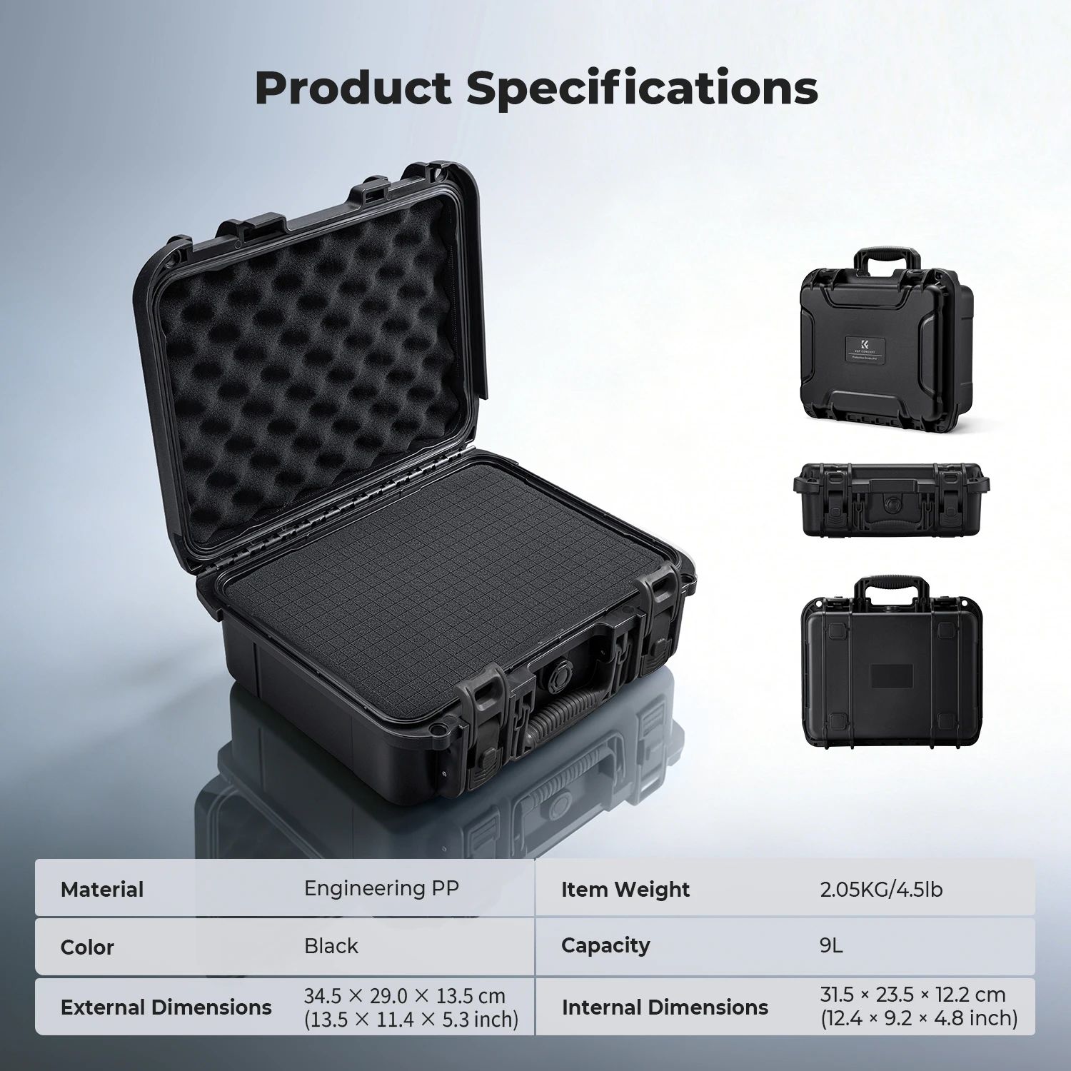 Estuche rígido para cámara K&F - Drone Camera Case reseña y precio