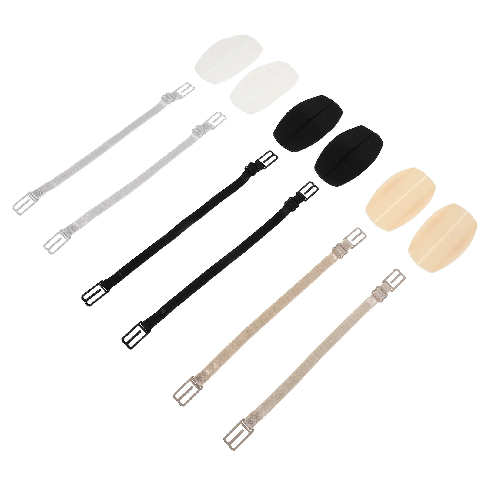 1 Juego de Almohadillas Antideslizantes para los Hombros, Protectores de Tirantes de Sujetador de Silicona para Mujer, Ajustables, Invisibles, Cojines para los Hombros de Lencería, Uso Diario