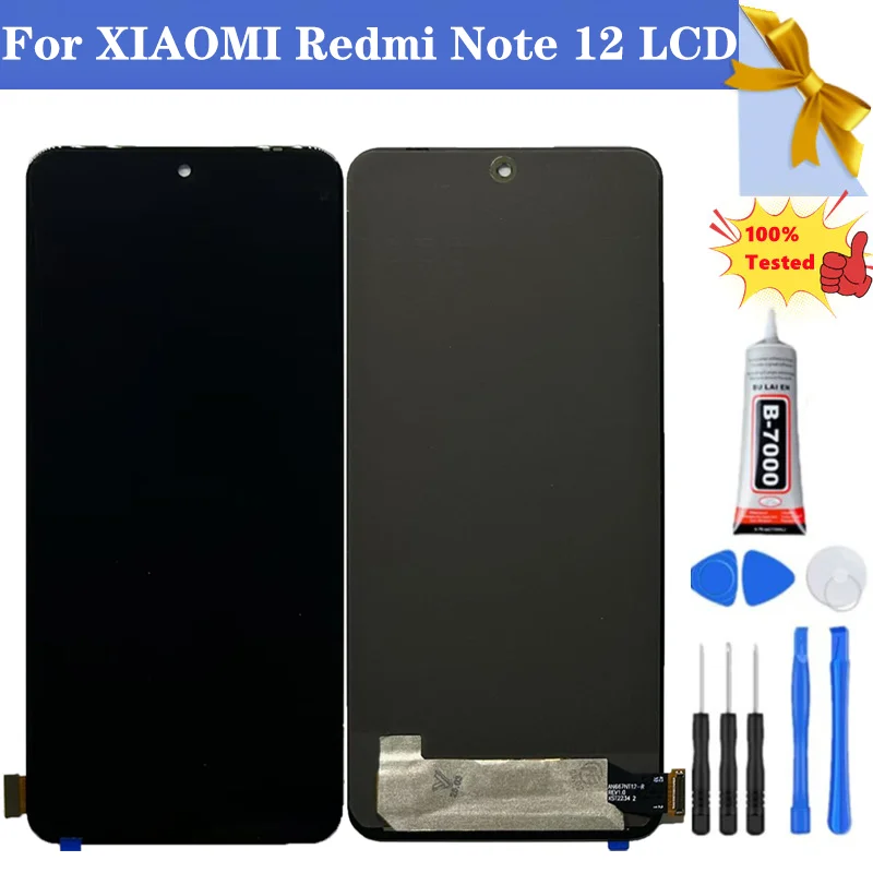 667インチoled-lcd-xiaomi-redmi-note-12-lcdスクリーンデジタイザー-redmi-note-12-4g-5g-lcdディスプレイ-22111317g-23028ra60l-lcd用