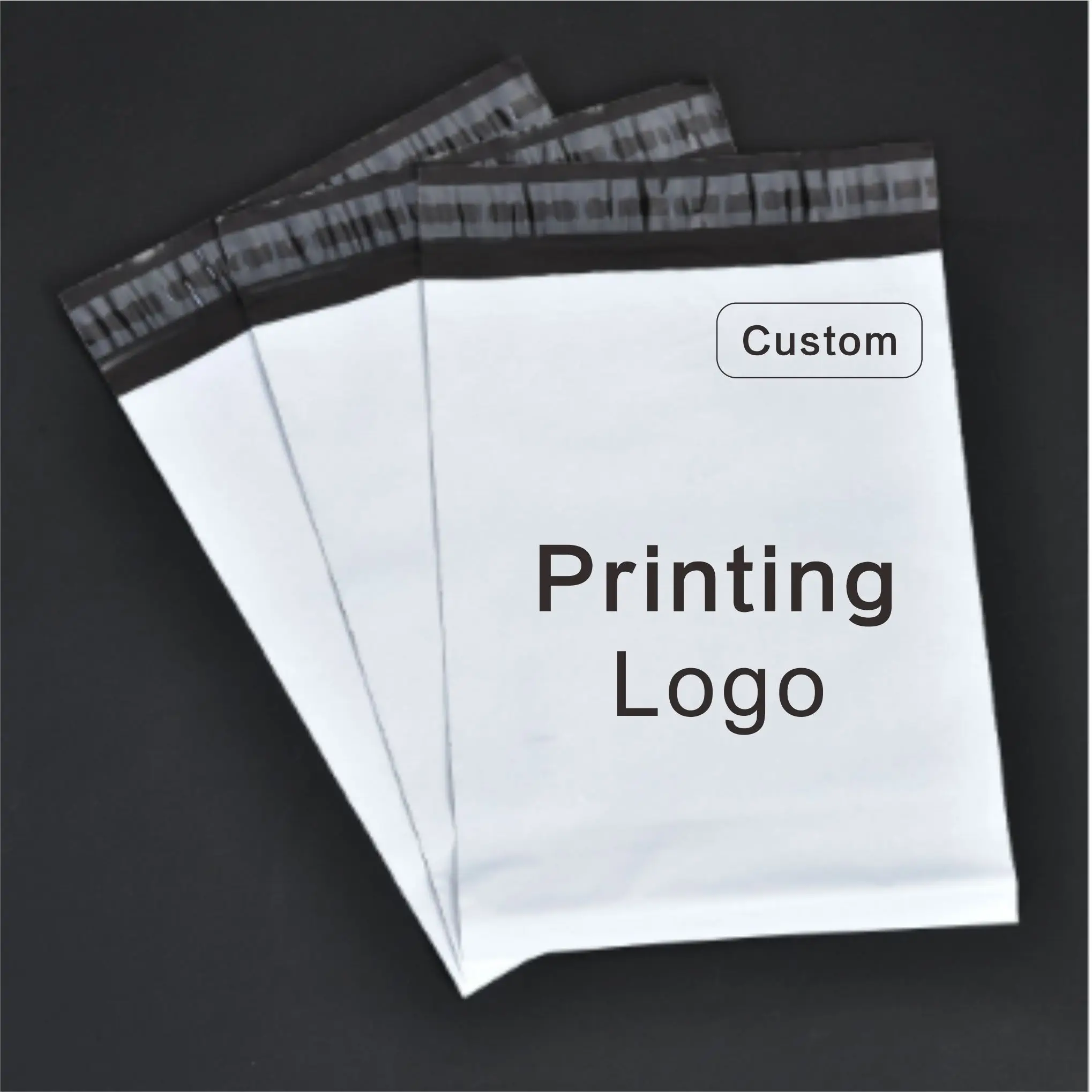 Custom Courier Bag with Logo, Self Seal, Plastic Storage, Mailing Envelope Bags, Packaging Printing, 100Pcs