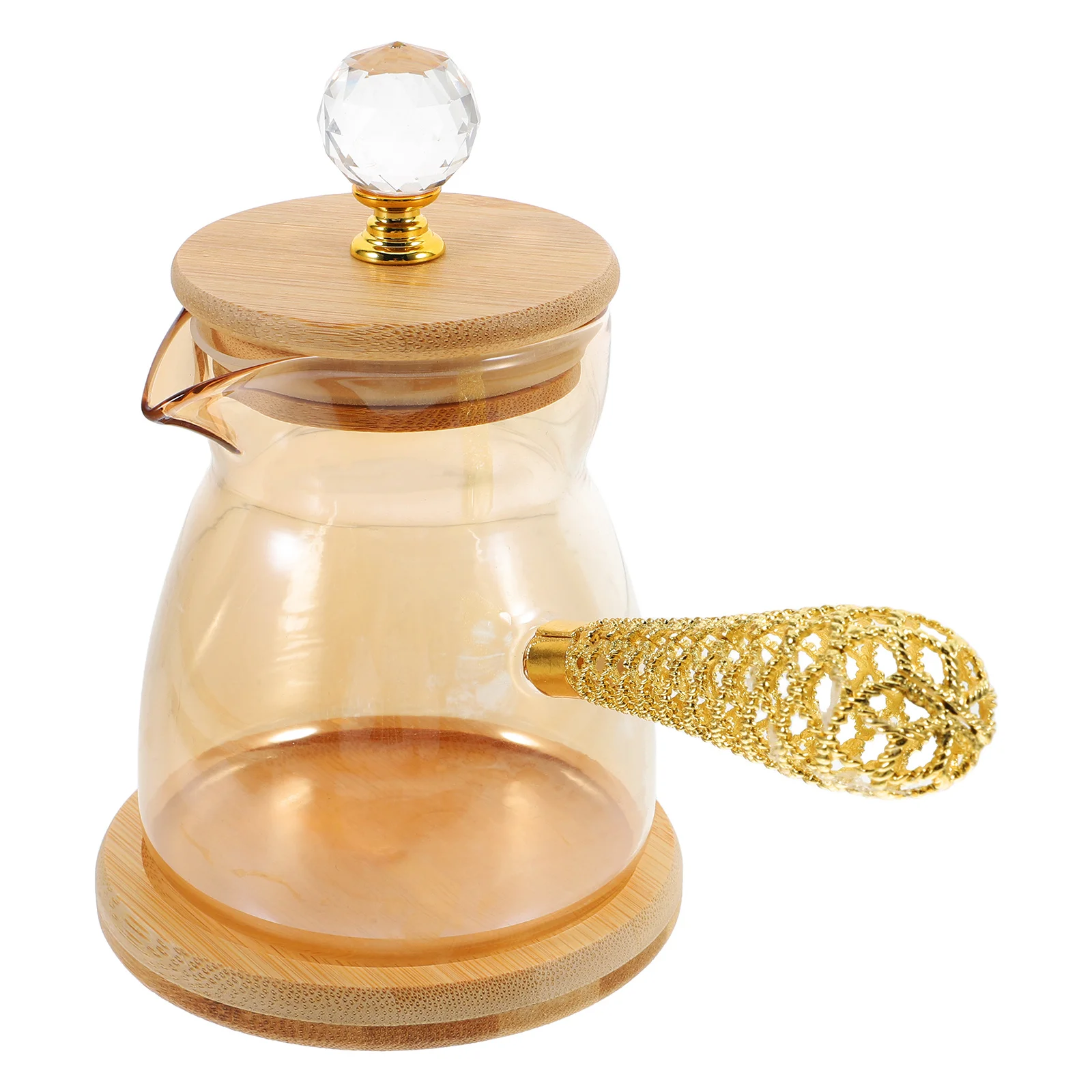 

Glass Coffee Pot Side Handle Manual Brewing Long Handle Coffee Teapot Tea Maker Home Use Glass Teapot Coffeemaker Pots