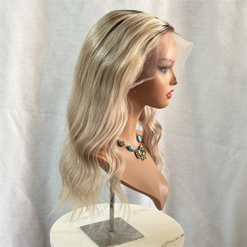 

16 дюймов 13x6 кружевные фронтальные парики для женщин HD перуанские девственные волосы 100% хвостовик человеческих волос бесклеевой запас HD парик шнурка 13x6 человеческих волос