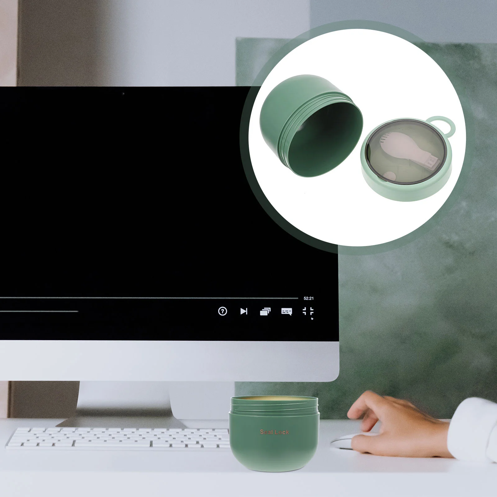 

1pc Breakfast Cup 500Ml Portable Soup Cup Microwave Safe Plastic Cereal Container With Lid Spoon For Travel Office Home