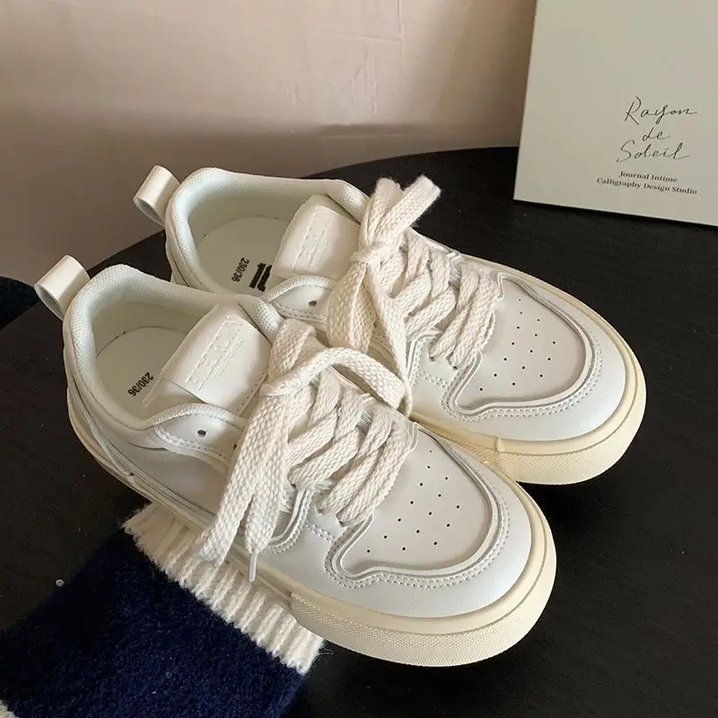 Baskets Coréennes Blanches à Plateforme pour Femme, Chaussures de dehors Décontractées en Toile, Lolita, Course à Pied, Tennis, Harajuku, Été