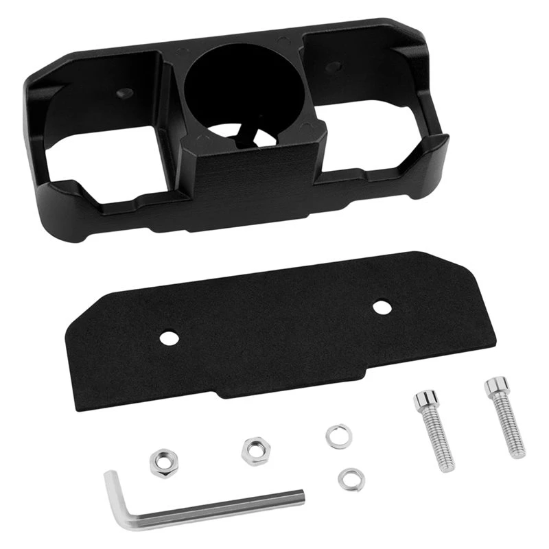 A96E-Aluminum 7 Way Pin Trailer Chain Holder Cover Heavy Duty Towing Organizer For Travel Trailer RV Trailer Plug Holder