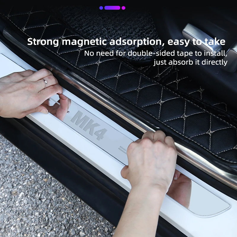 Car removable LED welcome pedal door sill light for Volkswagen Golf 7 5 6 MK8 MK7 MK6 MK5 MKKK 4 MK3 MK2 2012-2014 2015 2016